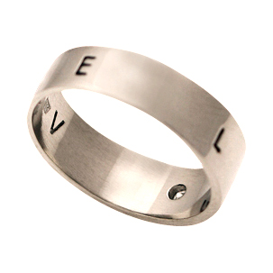 My North My South My East & West | Wedding Ring | 18k White Gold - Click Image to Close